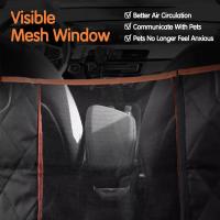 Dog Car Seat Cover, 600D Oxford Cloth Back Seat Pctor, Waterproof and Non-Slip Back Seat Bench Pctor with Visual Window and Pockets, 146×137 cm - details 3