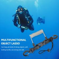 Cuerda Antipérdida De Cámara Para Natación TPU Correa Deportiva Duradera Con Resorte Espiral Y Gancho Giratorio Accesorios Portátiles Para Deportes Submarinos - details 1