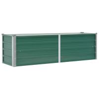 vidaXL Arriate de jardín de acero galvanizado verde dimensiones 320 x 80 x 77 cm,  320 x 80 x 45 cm,  160 x 40 x 77 cm y mas - details 2