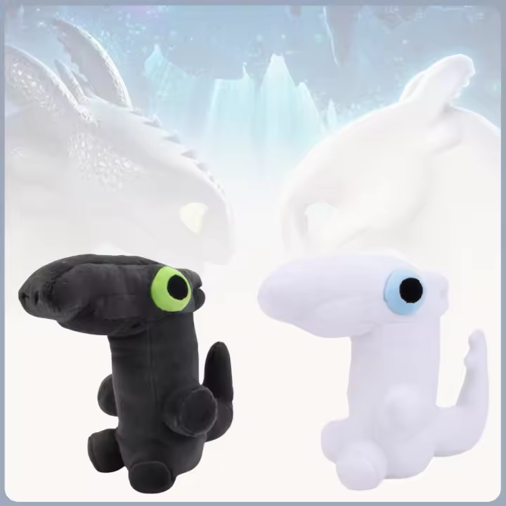 Muñeco De Peluche Toothless Danzante 20cm Juguete Suave De Dragón Para Decoración De Habitación De Anime Y Videojuegos Regalo Para Niños - 1