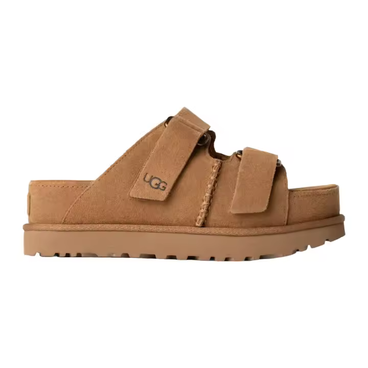 Sandalias Marrones UGG Goldenstar Hi Chestnut con Plataforma y Plantilla de Espuma - 1