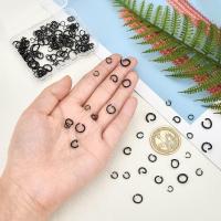 160Pcs Anillos Abiertos Para Electroforesis De Acero Inoxidable 304 17~21 Gauges Estilo Negro Y Multicolor Para Joyería - details 2