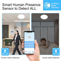 Sensor De Movimiento De Presencia Humana Tuya Smart Life ZigBee/Wifi 5.8G/24G Con Deteción De Luminosidad Y Distancia Para Alexa Google - details 0