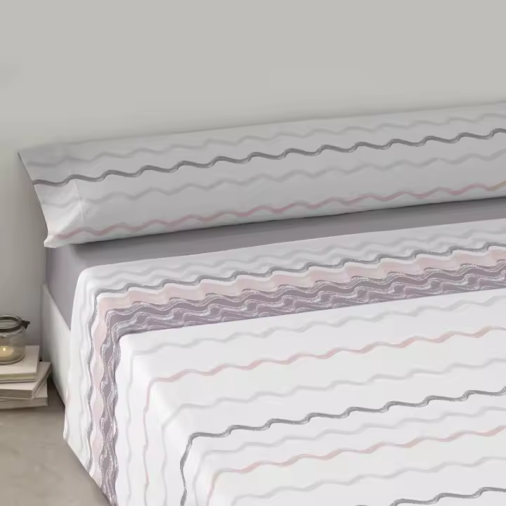 YUNIK HOME- Juego Sábanas Estampadas de Cama 50% algodón/50% poliéster, Juego de Sábanas para Verano, Entretiempo. Incluye 3 Piezas: 1 Sabana Bajera Ajustable, 1 Sabana Encimera y 1 Funda de Almohada - 1