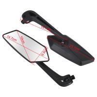 Espejo Retrovisor Para Manillar De Motocicleta Para Cafe Racer Scooter Motocross ABS Y Vidrio 8/10mm Accesorio De Manillar - details 1