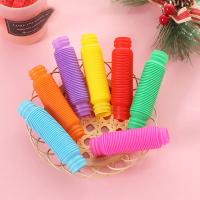 10-30PCS Tubos Telescópicos Coloridos Juguete Antiestrés Sensorial Para Niños Y Adultos Regalo De Decompresión - details 1