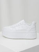 Zapatos Casuales Para Mujer 2024 Plataforma Cómodos Zapatillas Blanca Aumento De Altura 5cm Suela De TPU Heel Medio - details 5