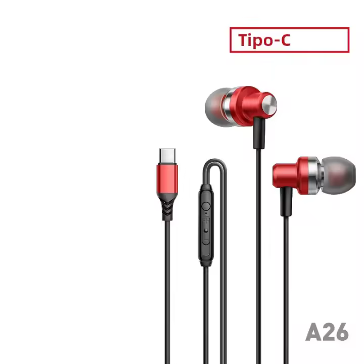 Auriculares Inalámbricos De Metal Con Decodificación Digital Estéreo Tipo-C Para Huawei Samsung C Flat Port Auriculares Con Cancelación De Ruido Activa - 1