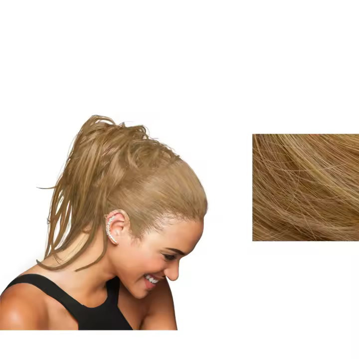 Peinado Trendy Do Elastic Para Cabello Rubio Medio Dorado - 1
