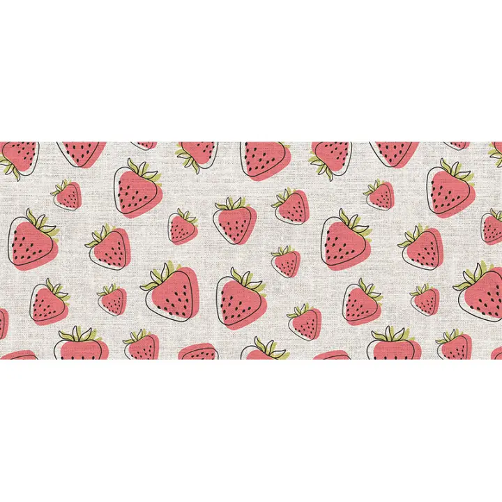 Alfombra vinílica Fresas antideslizante - 1