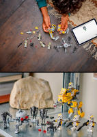 LEGO Star Wars 75431 Pack de Combate: Soldados Clon del 327 Cuerpo Estelar - Juguete de Colección con 4 Minifiguras, 3 Droides y AT-RT - Regalo para Niños de 7+ Años Fans de La Venganza de los Sith - details 0