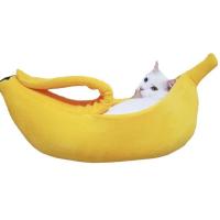 Cama Para Gato En Forma De Plátano Casa Cozy Y Divertida Manta Para Gatos Confortable Y Duradera Portátil Cesta Para Mascotas Almohadilla Para Perro Multicolor - details 10