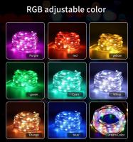 Luces De Navidad RGB LED Para Decoración De Calle Y Interior Smart Bluetooth APP USB Regulables Y Con Musicas Para Bodas Y Fiestas - details 5