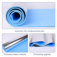 Alfombra De Yoga EVA De Aluminio No Esmerilada Antideslizante Para Gimnasia Y Fitness Tamaño 180x50cm Impermeable Para Pícnic En La Playa Y Camping - details 8