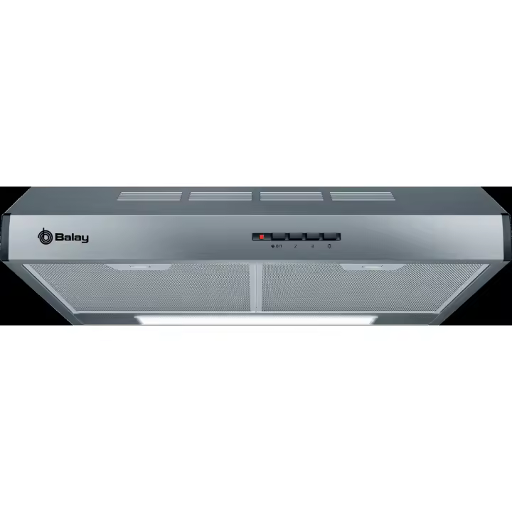 Campana Convencional BALAY 3BH263MX 60cm Clase D Inox  | 350m³/h, 72dB, Niveles Extracción 3 - 1