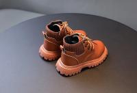 Botas Cortas Para Niños Y Niñas Antideslizantes Cuero Suave Tacón Plano Temporada Otoño E Invierno Moda Primavera Verano - details 6