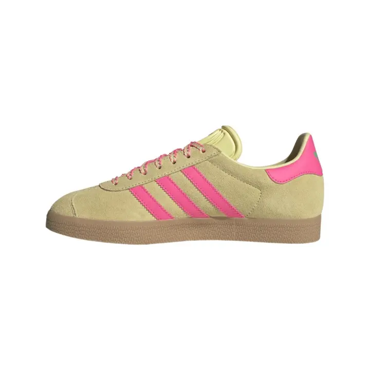 Zapatilla Mujer  Adidas Gazelle Vainilla Fucsia - 1
