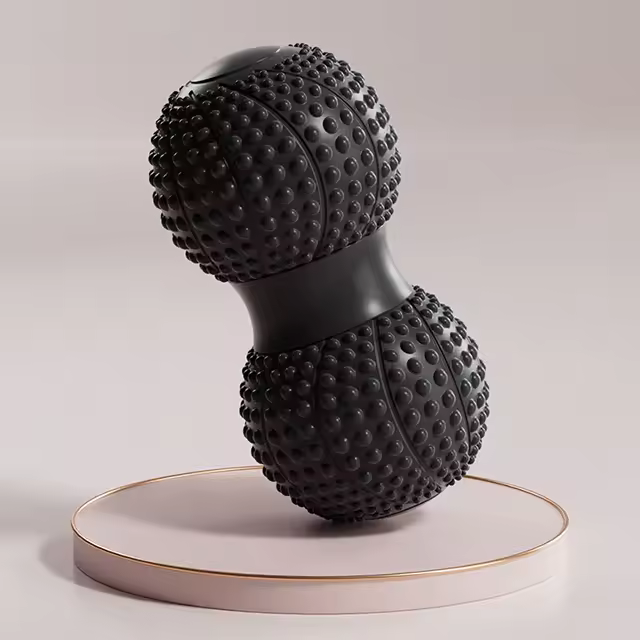 Bola De Masaje De Maní Doble Bola De Lacrosse Para Punto De Tracción Masaje Profundo De Tissue Ejercicio De Muslos Y Brazos Rollo De Masaje Para Yoga Y Fitness - 1