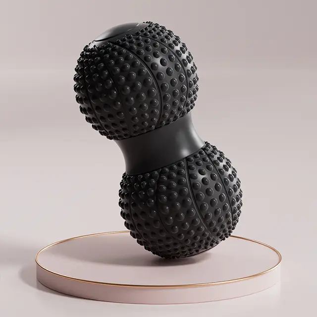Bola De Masaje De Maní Doble Bola De Lacrosse Para Punto De Tracción Masaje Profundo De Tissue Ejercicio De Muslos Y Brazos Rollo De Masaje Para Yoga Y Fitness - 1