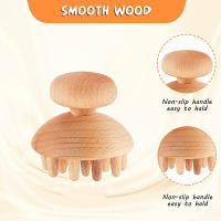Herramienta De Masaje De Madera 6 En 1 Para Terapia Lymphática Desplazamiento Masajeador Anticelulitis Fascia Rodillo Masajeador Para Relajación Muscular Corporal - details 19