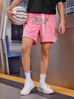 Shorts De Baloncesto De Malla Moda Con Toalla De Sudor Y Bolsillos Lateral Transpirables Para Entrenamiento Y Correr - details 2