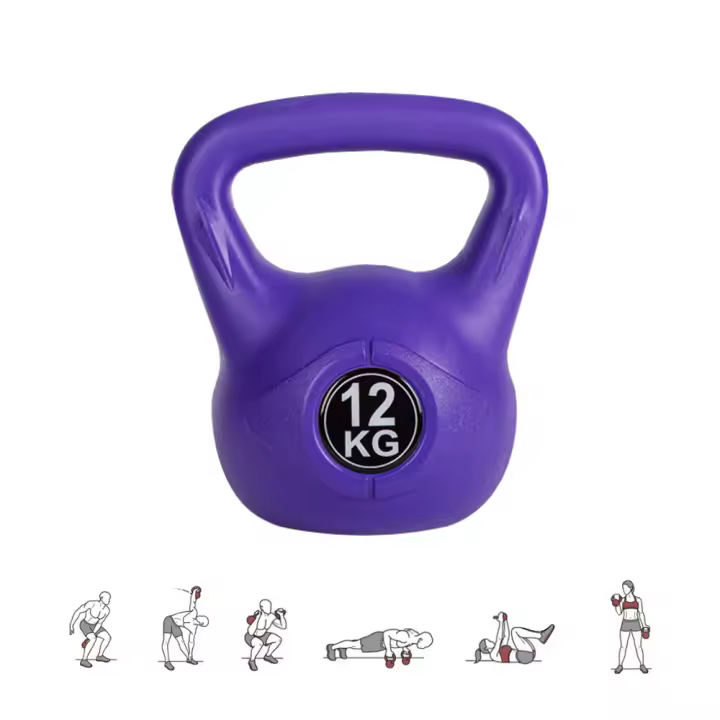 XOKOTAKI Pesa Kettlebell Hormigón Neopreno. Entrenamiento Muscular en Casa y Gimnasio. Diseño Ergonómico - 1