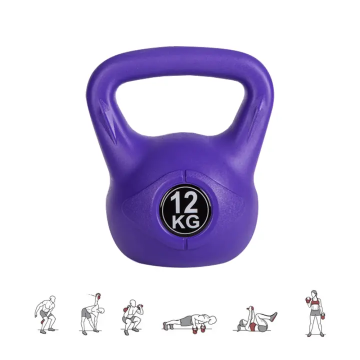 XOKOTAKI Pesa Kettlebell Hormigón Neopreno. Entrenamiento Muscular en Casa y Gimnasio. Diseño Ergonómico - 1