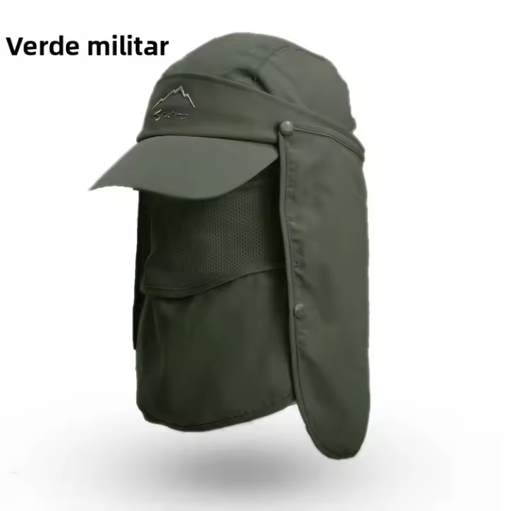 Gorro De Pescar FLYSAND Con Visera Y Protección Solar Desmontable Transpirable Y Antisúbitos Para Camping Pesca Y Senderismo Para Hombres - 1