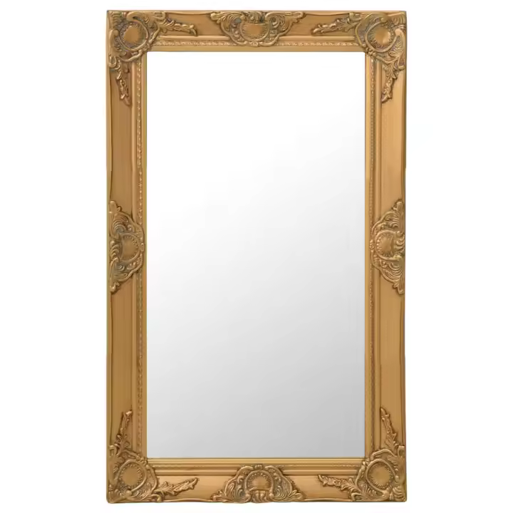 vidaXL Espejo de pared estilo barroco dorado 50x80 cm - 1
