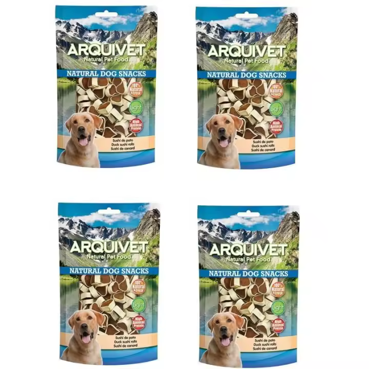 Snack  para Perros Sushi de Pato - Natural- 100g  (pack de 4 unidades) Arquivet - 1