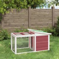 vidaXL Conejera Jaula al Aire Libre para Conejos Color Gris,  Marrón,  Moca y mas - details 2