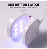 Lámpara UV De Uñas Mini 6LED Secador De Polvos De Uñas Gel Conveniente Para Dedos Singulares Q Forma Dibujadora Hogar Y Salón De Manicura - details 3