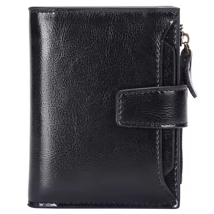 Cartera pequeña para mujer, tarjeta de bloqueo, cartera, regalos originales para mujer - 1