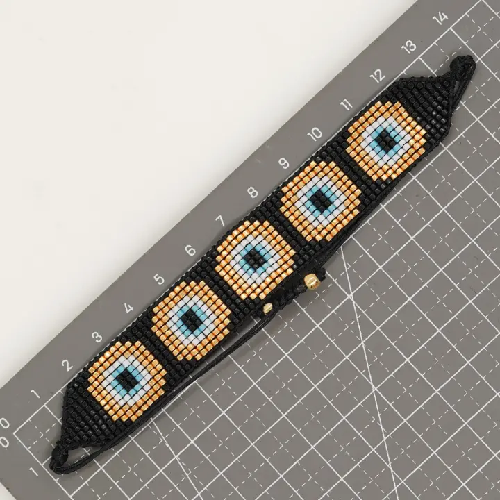 Pulseras Turcas Con Ojo Maléfico De Go2boho Para Mujeres Joyería Hecha a Mano Con Cuentas Miyuki Regalo Ideal Para Amigas Estilo Bohemio - 1