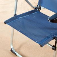 Aktive Beach - Silla de Playa Plegable y Reclinable | Azul Marino | Medidas 47 X 59 X 108cm | Peso Máx. 110 Kg | Material Aluminio - details 3