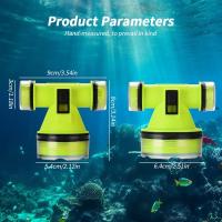 Lámpara De Cara Profesional Para Escuba 2024 Con Luz LED De Alta Potencia 500M IPX8 Submarina Para Pesca Y Rescate Recargable Tipo-C - details 5