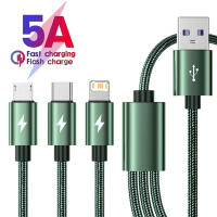 Cable De Carga USB 3 En 1 Super Rápido Para iPhone 14 Samsung Huawei Xiaomi Redmi POCO Braided 1m 2m Micro USB Tipo C - details 10