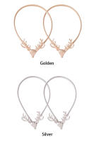 Lujoso Estilo Nórdico Cabeza De Ciervo Macramé Gancho Para Cortina Decoración De Sala De Estar Cierre Elástico Para Cortina - details 6