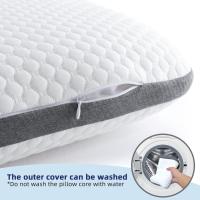 Almohada Dura Pequeña Viscoelástica 60 cm, Almohada Firmeza Alta Ortopédica Cervical para Dormir Bien, Cojin Firme Memory Foam para Cama 40x60x11 cm - details 0