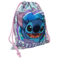 Stitch Mochila Saco con Cuerdas Pequeño 25cm, Stitch Disney Saco Pequeño Escolar Infantil para Niños y Niñas, Material Escolar, Gimnasia, Natación, Clases Extraescolares - details 2