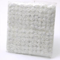 144pcs Flores De Terciopelo Mini Rosa Pe Para Boda Decoración De Hogar Scrapbooking DIY Coronas Artificiales Flores 2cm - details 6