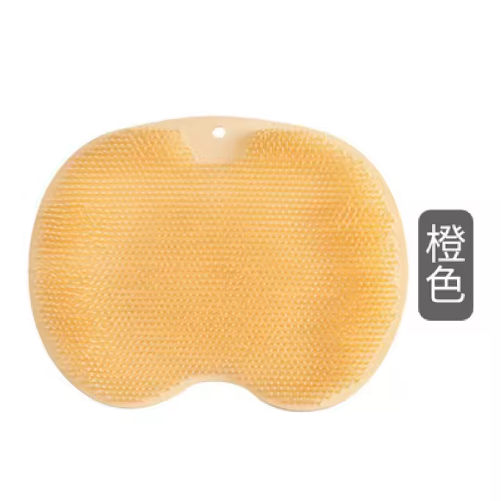 Escobilla De Ducha Con Aspirador De Pared Silicona Exfoliante Para Cuerpo Herramienta De Masaje Baño Accesorios De Baño Reciclable Y Reutilizable - 1