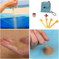 Manta De Playa Portátil Para Picnic Mat De Arena Perdida Manta De Camping Al Aire Libre Material De Lona CANVAS - details 2