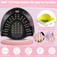 Lámpara de uñas, 300 W, Luz profesional para secador de uñas UV para uñas de gel with 72 Cuenta, lámpara de esmalte de gel - details 1