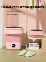 Mini Lavadora, Lavadora plegable de gran capacidad Mejorada de 11L Limpieza profunda de ropa interior y otras Prendas pequeñas. - details 2