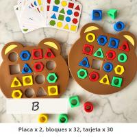 Juegos De Rompecabezas Educativos Para Niños Formas Geométricas Colores Tablero De Jigsaw Interacción Temprana Juguetes Unisex - details 8
