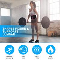 Cinturón De Entrenamiento Para Pérdida De Peso Ajustable Para Hombres Y Mujeres Efecto Sauna Quemagrasa Cinturón De Sudoración Para Ejercicio - details 3