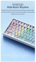 Teclado Mecánico De Juegos AJAZZ AK820 MAX RGB Bluetooth Sin Cables Con Perilla 82 Teclas Keycaps PBT Para PC Portátil - details 13