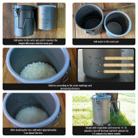Lixada Sartén De Arroz Multifuncional Para Camping Y Viajes Titanium Resistente Al Desgaste Con Utensilios De Cocina Para 1-2 Personas - details 6