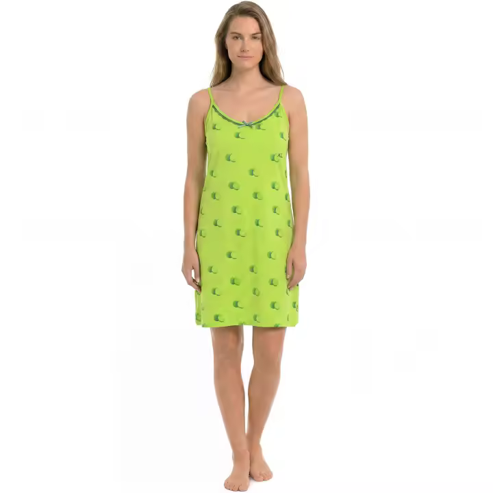 Kisses and Love-Camisón Mujer Verano Algodón 100% de Tirantes Finos KL45300 - 1